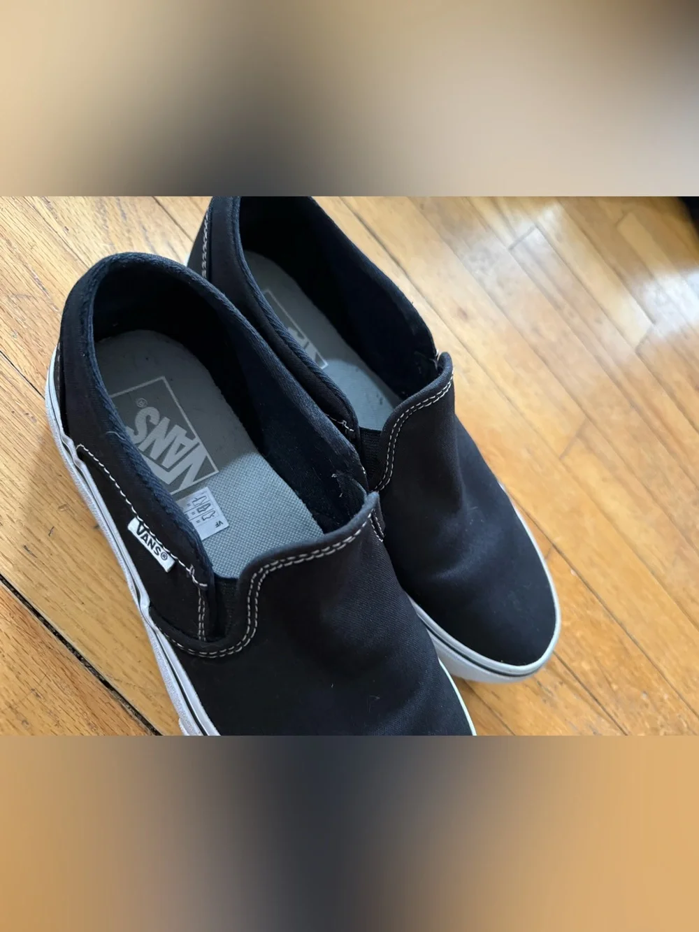Black & White Platform Vans
